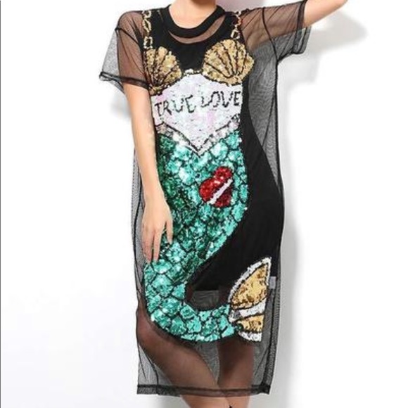 Dresses & Skirts - True love mesh mermaid dress